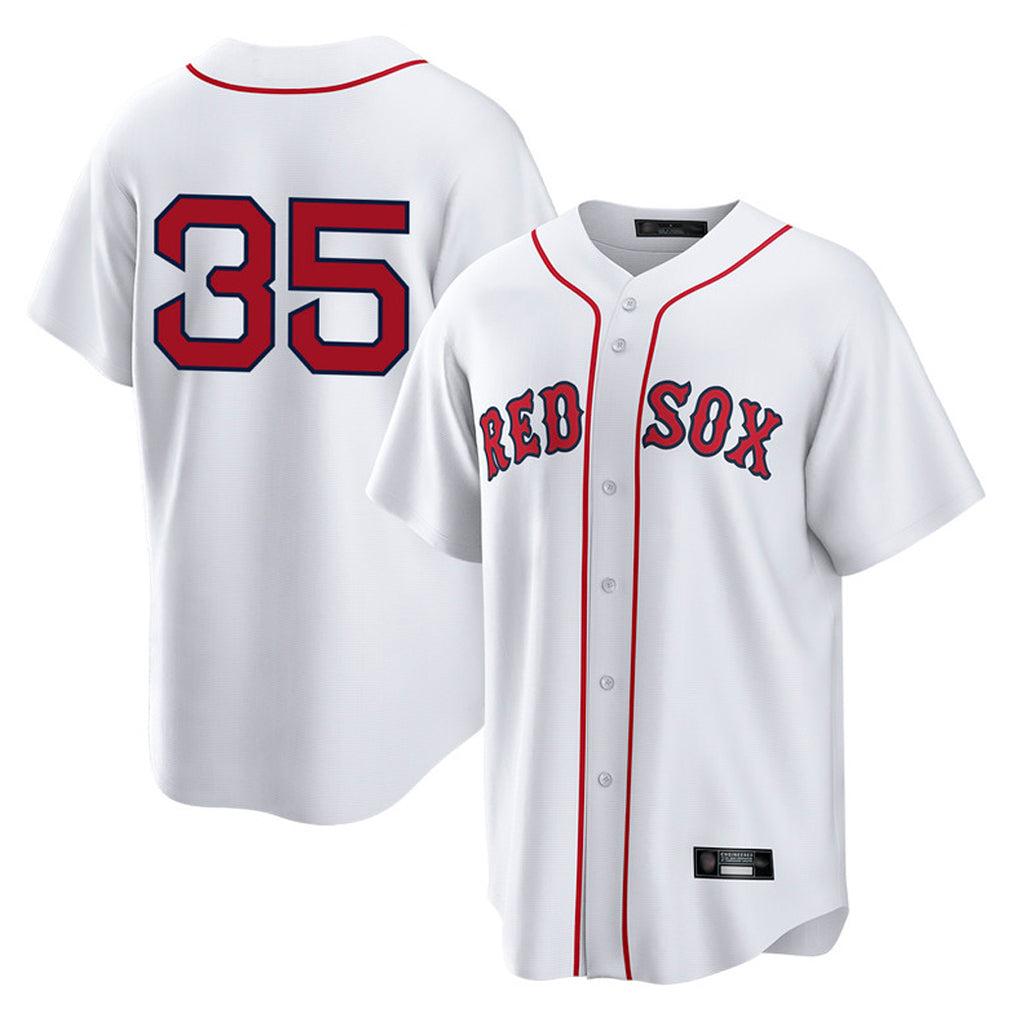 Ndoa B.Red Sox #35 Garrett Crochet Player White Home Game Stitched Jerseys