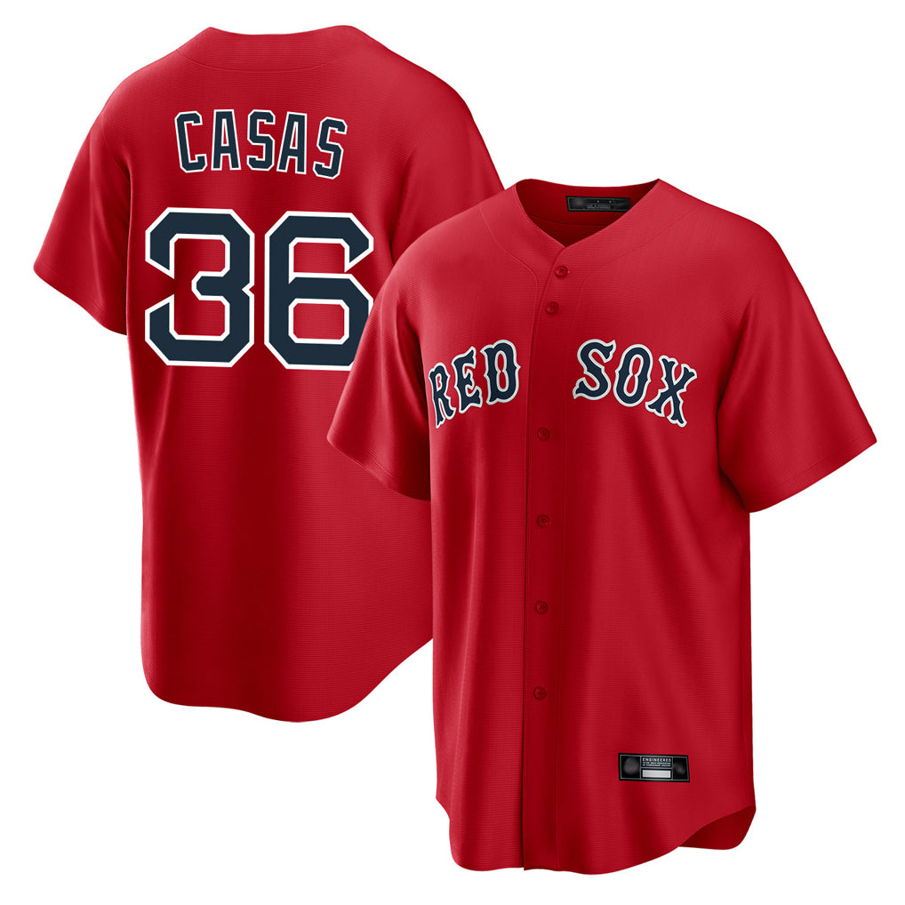 Ndoa B.Red Sox #36 Triston Casas Player Red Home Game Stitched Jersey