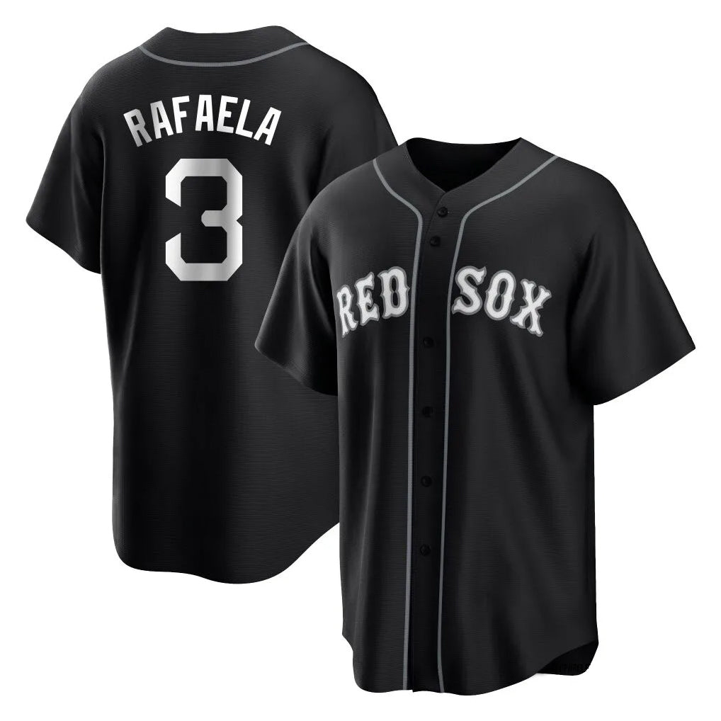 Ndoa B.Red Sox #3 Ceddanne Rafaela Player Black Home Game Stitched Jerseys
