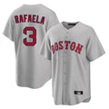Ndoa B.Red Sox #3 Ceddanne Rafaela Player Gray Road Home Game Stitched Jersey
