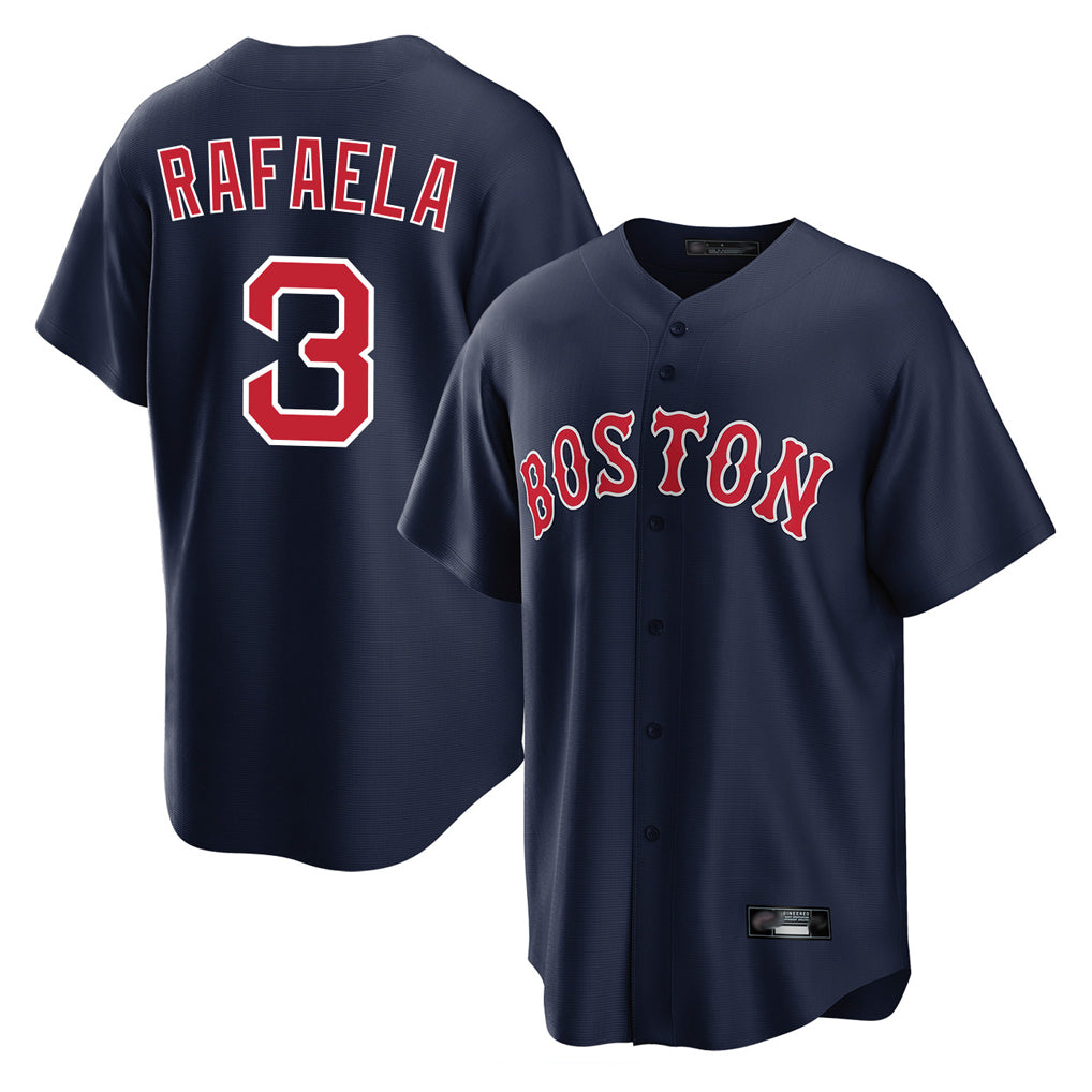 Ndoa B.Red Sox #3 Ceddanne Rafaela Player Navy Home Game Stitched Jersey