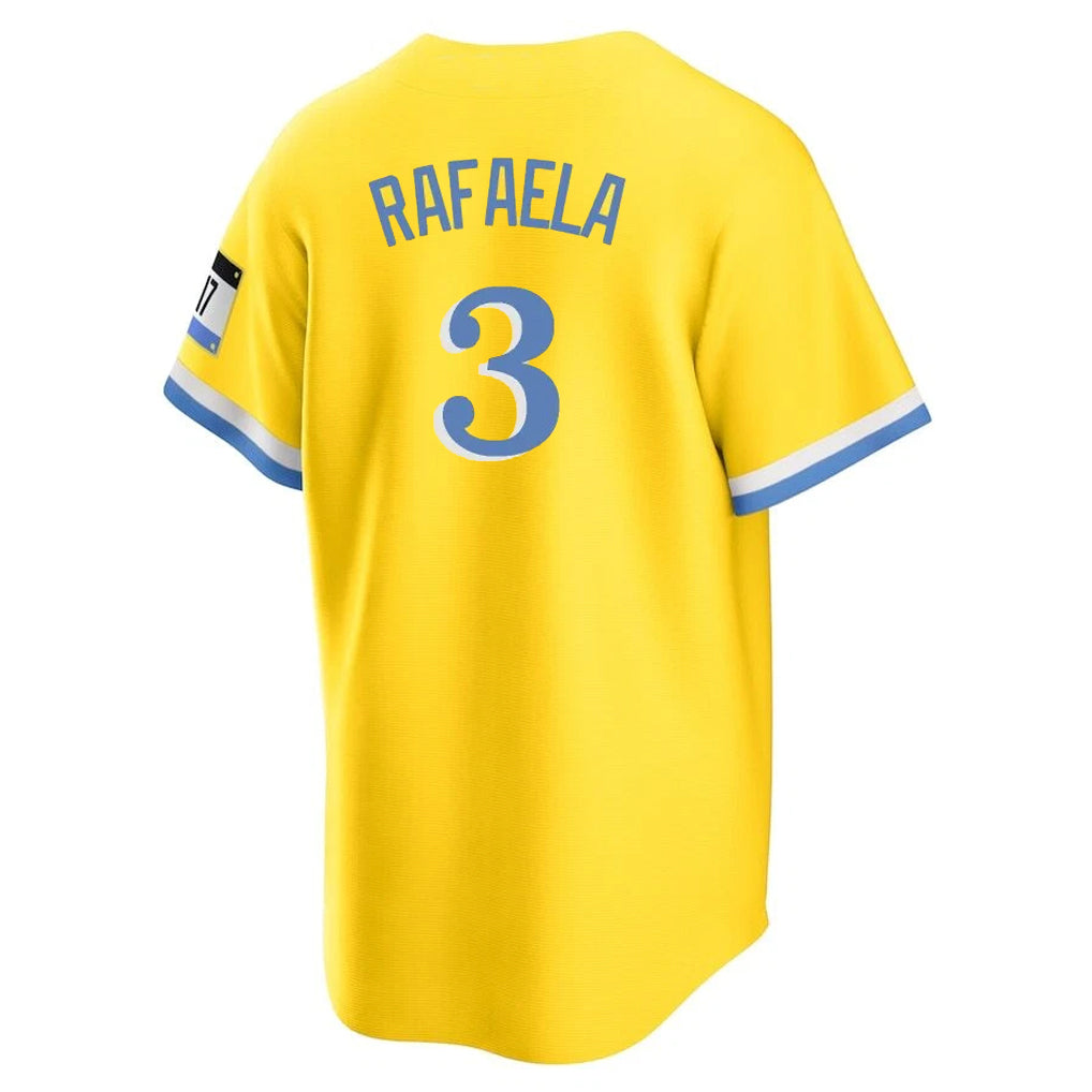 Ndoa B.Red Sox #3 Ceddanne Rafaela Player Yellow Home Game Stitched Jerseys