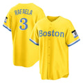 Ndoa B.Red Sox #3 Ceddanne Rafaela Player Yellow Home Game Stitched Jersey