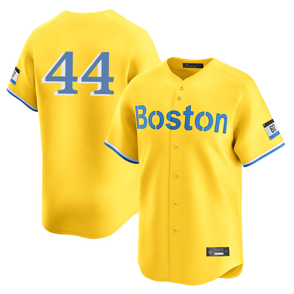 Ndoa B.Red Sox #44 Aroldis Chapman Player Yellow Limited Home Game Stitched Jerseys