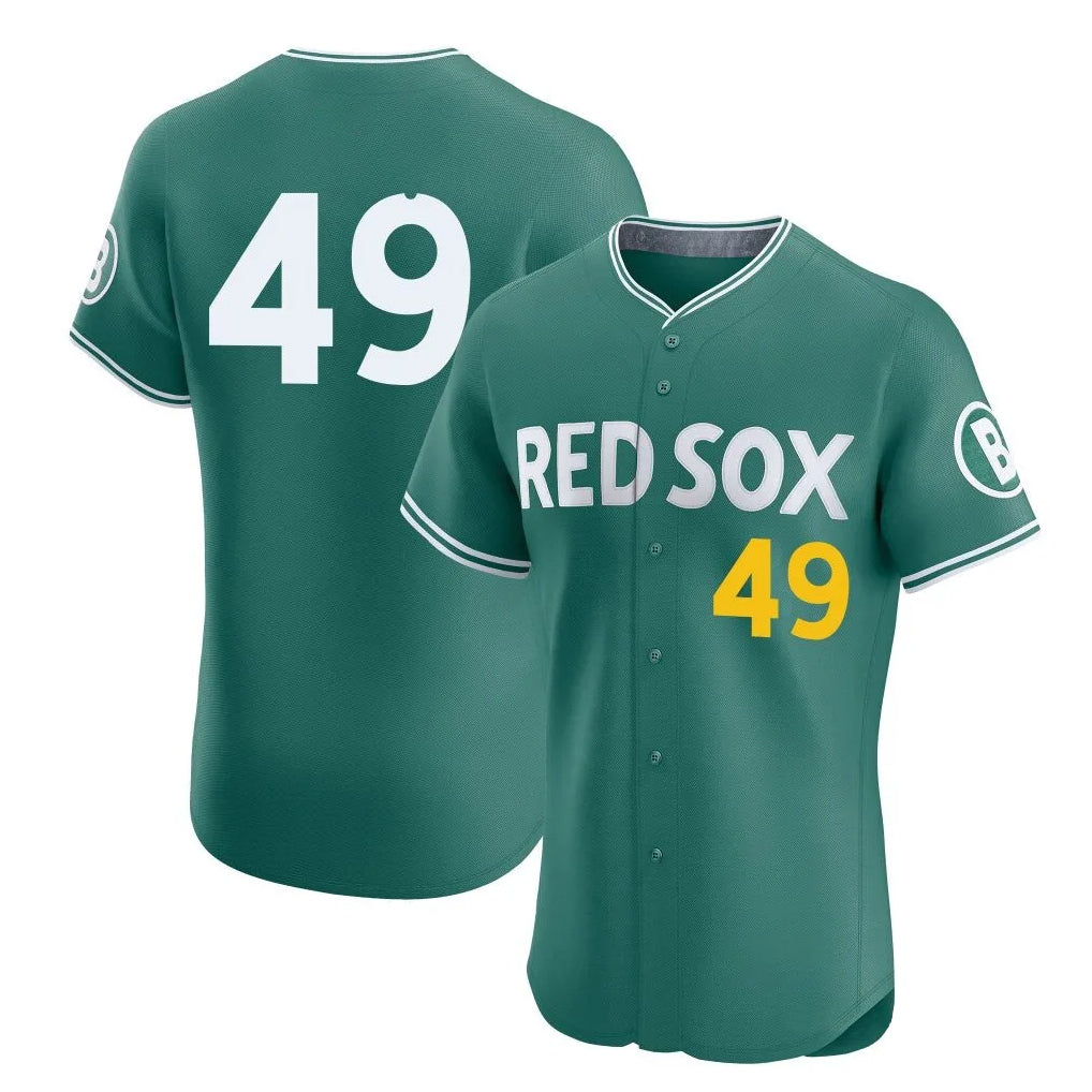 Ndoa B.Red Sox #49 Tim Wakefield Player Green City Connect Limited Elite Home Game Stitched Jerseys