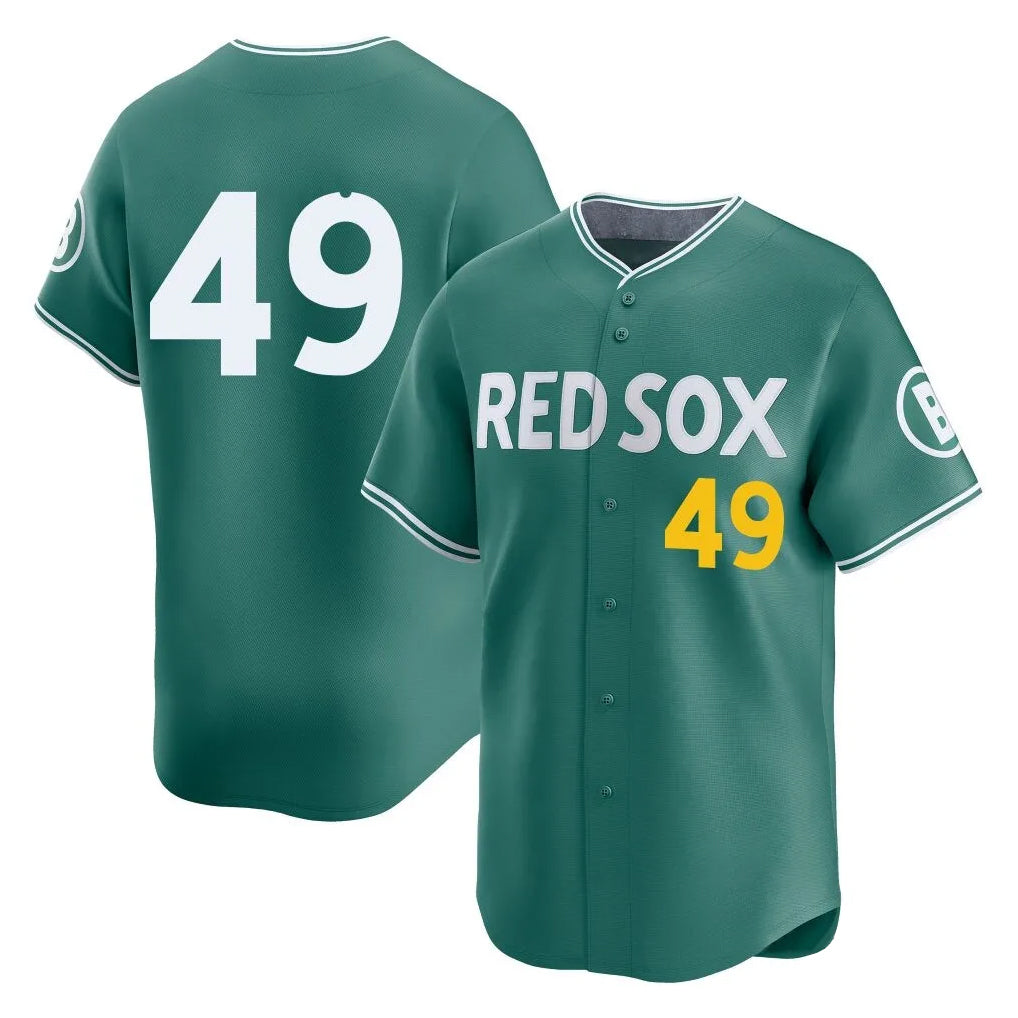 Ndoa B.Red Sox #49 Tim Wakefield Player Green City Connect Limited Home Game Stitched Jerseys