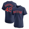 Ndoa B.Red Sox #49 Tim Wakefield Player Navy Limited Elite Home Game Stitched Jerseys