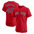 Ndoa B.Red Sox #49 Tim Wakefield Player Red Limited Elite Home Game Stitched Jerseys