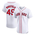 Ndoa B.Red Sox #49 Tim Wakefield Player White Limited Elite Home Game Stitched Jerseys