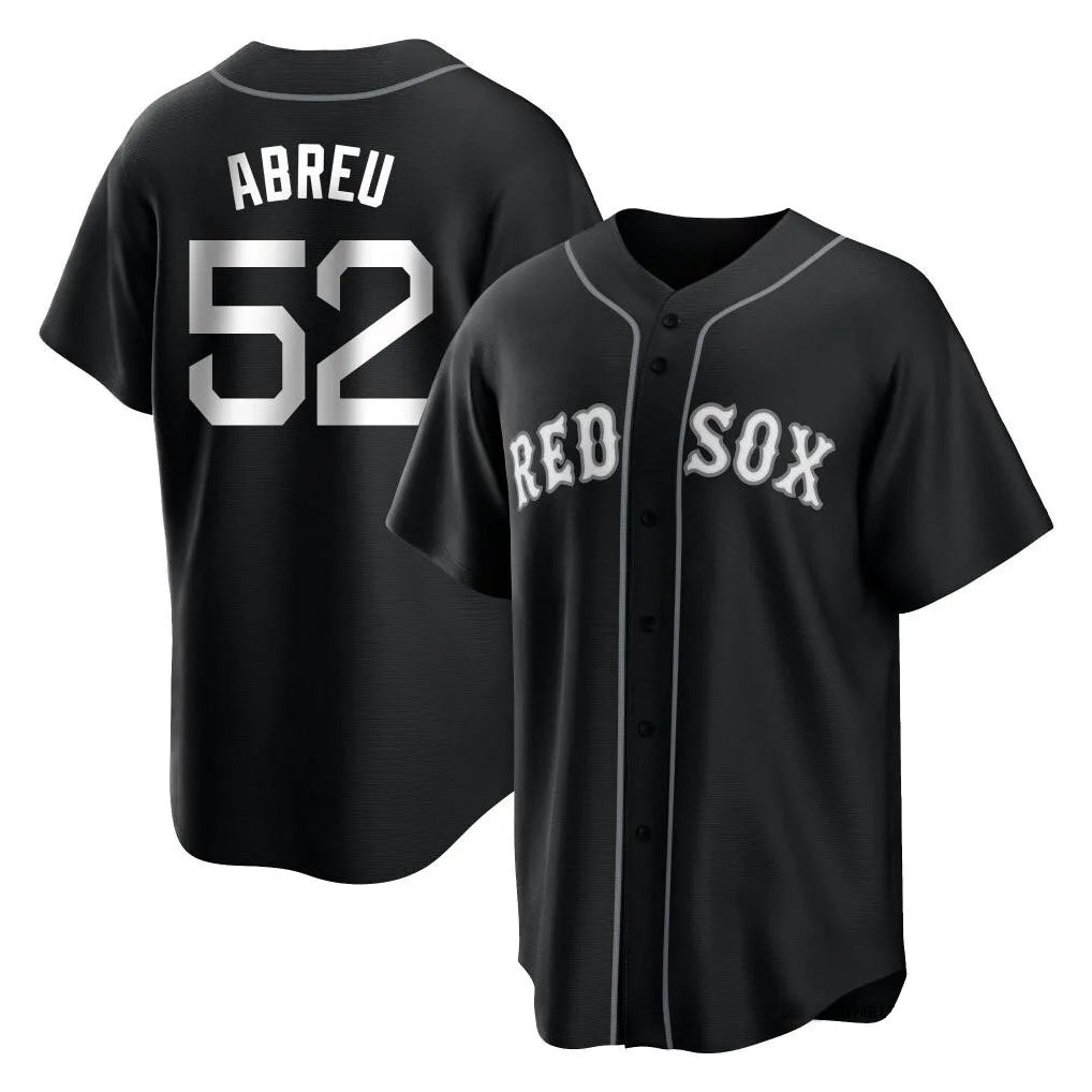 Ndoa B.Red Sox #52 Wilyer Abreu Player Black Home Game Stitched Jerseys