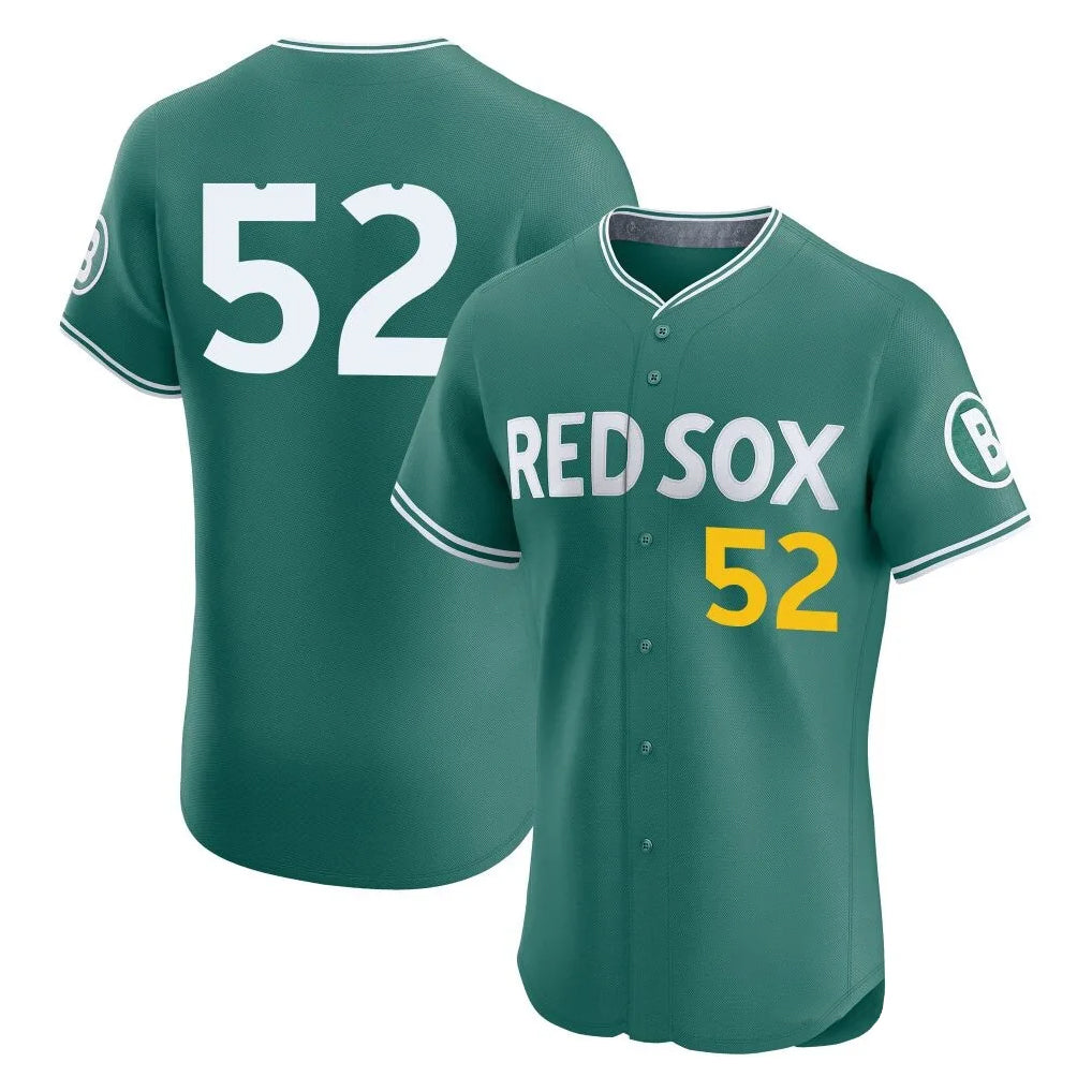 Ndoa B.Red Sox #52 Wilyer Abreu Player Green City Connect Limited Elite Home Game Stitched Jerseys
