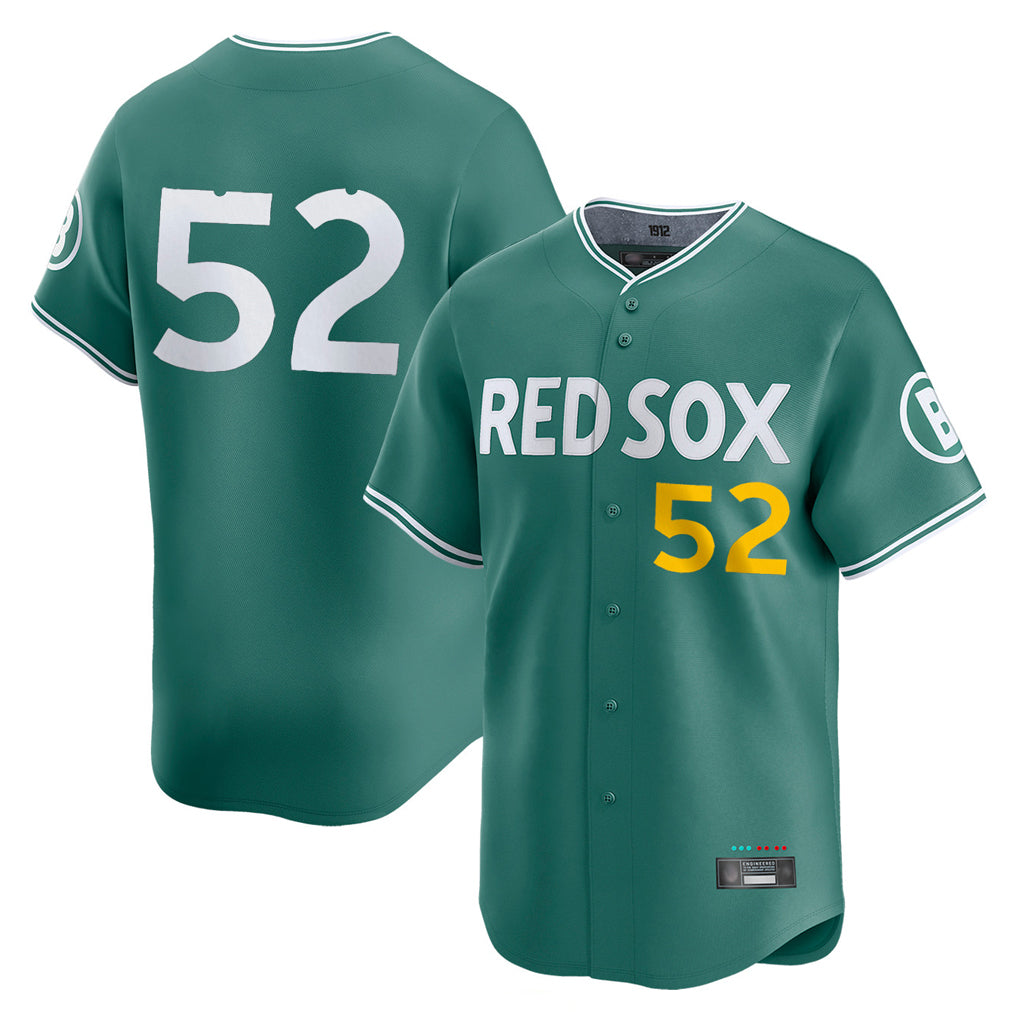 Ndoa B.Red Sox #52 Wilyer Abreu Player Green City Connect Limited Home Game Stitched Jerseys