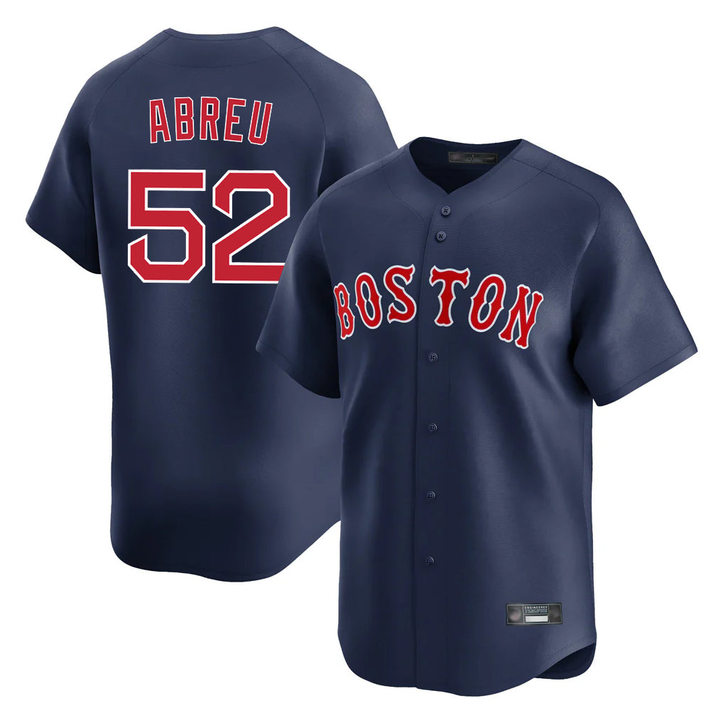 Ndoa B.Red Sox #52 Wilyer Abreu Player Navy Limited Home Game Stitched Jerseys