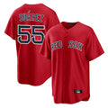 Ndoa B.Red Sox #55 Ranger Su¡§¡érez Player Red Home Game Stitched Jerseys