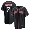 Ndoa B.Red Sox #7 Masataka Yoshida Player Black Out Home Game Stitched Jerseys