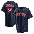 Ndoa B.Red Sox #7 Masataka Yoshida Player Navy Home Game Stitched Jersey