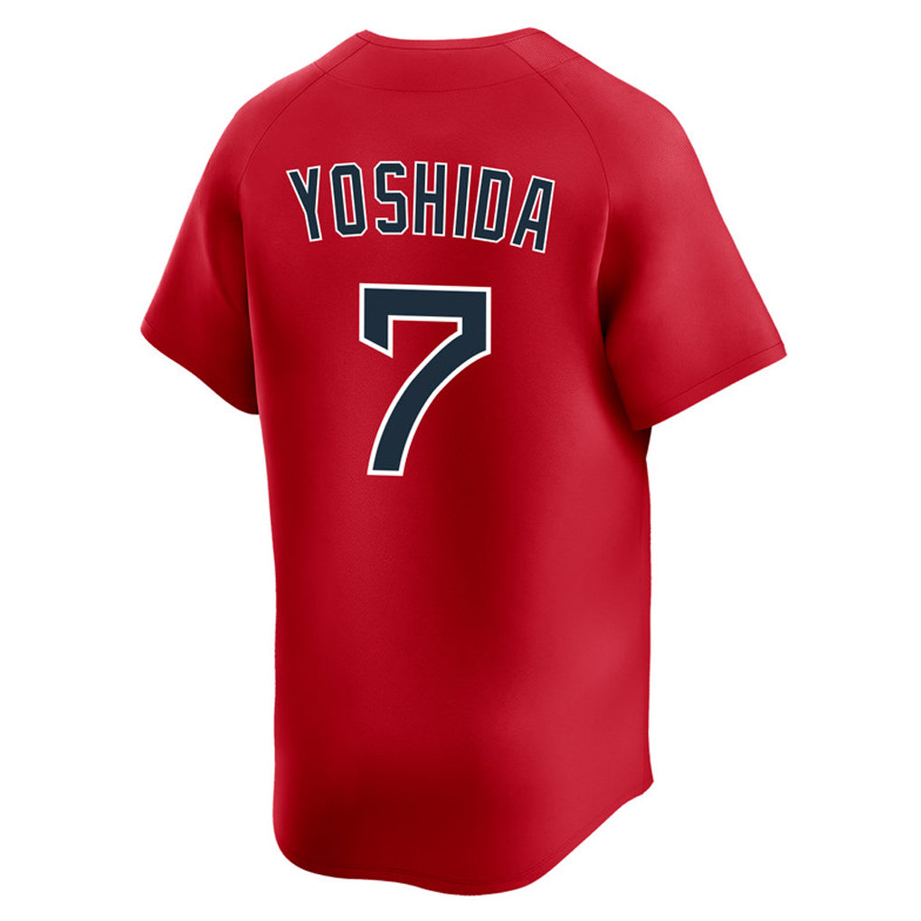 Ndoa B.Red Sox #7 Masataka Yoshida Player Red Limited Home Game Stitched Jerseys