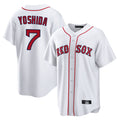 Ndoa B.Red Sox #7 Masataka Yoshida Player White Home Game Stitched Jersey