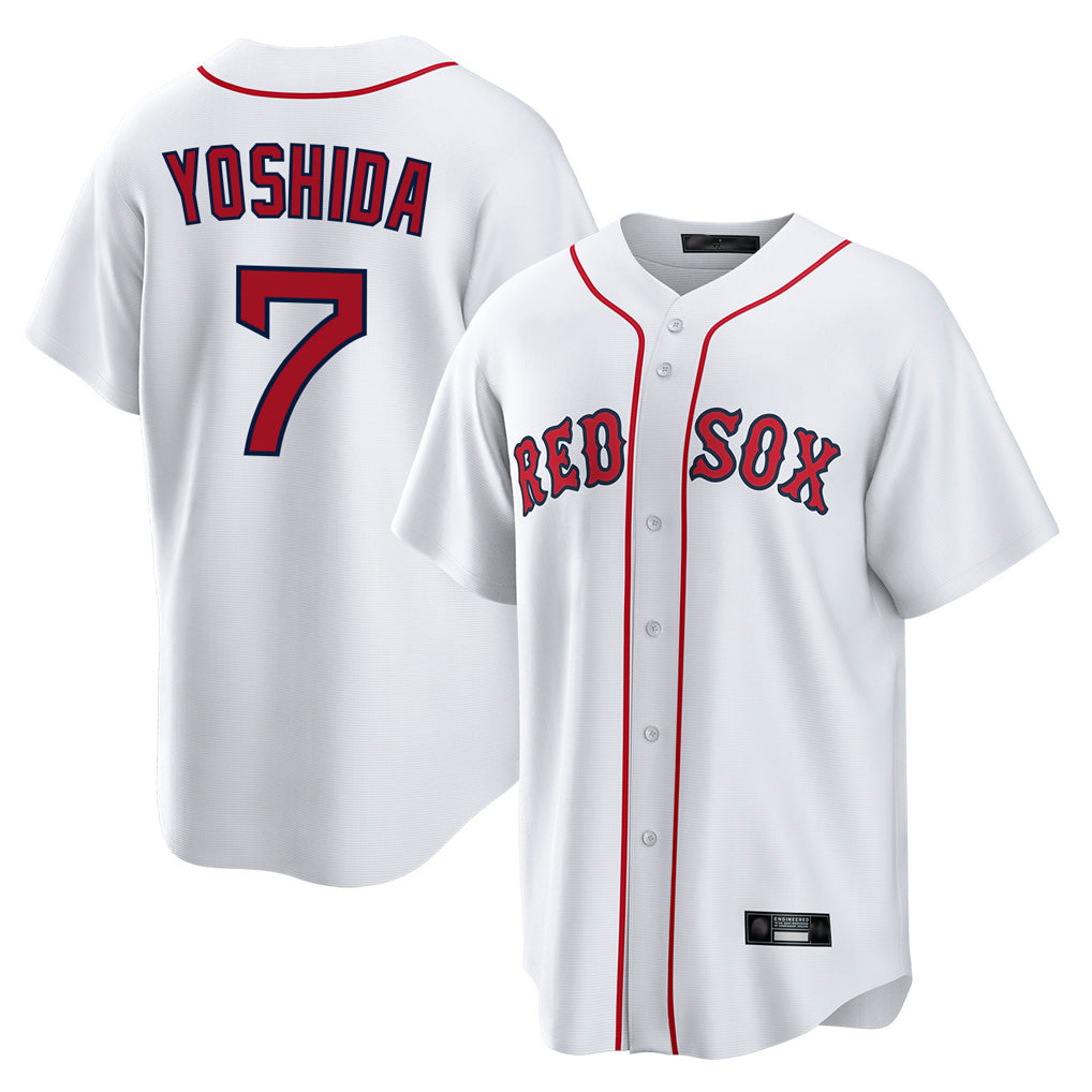 Ndoa B.Red Sox #7 Masataka Yoshida Player White Home Game Stitched Jersey