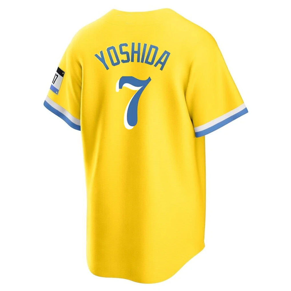 Ndoa B.Red Sox #7 Masataka Yoshida Player Yellow Home Game Stitched Jerseys