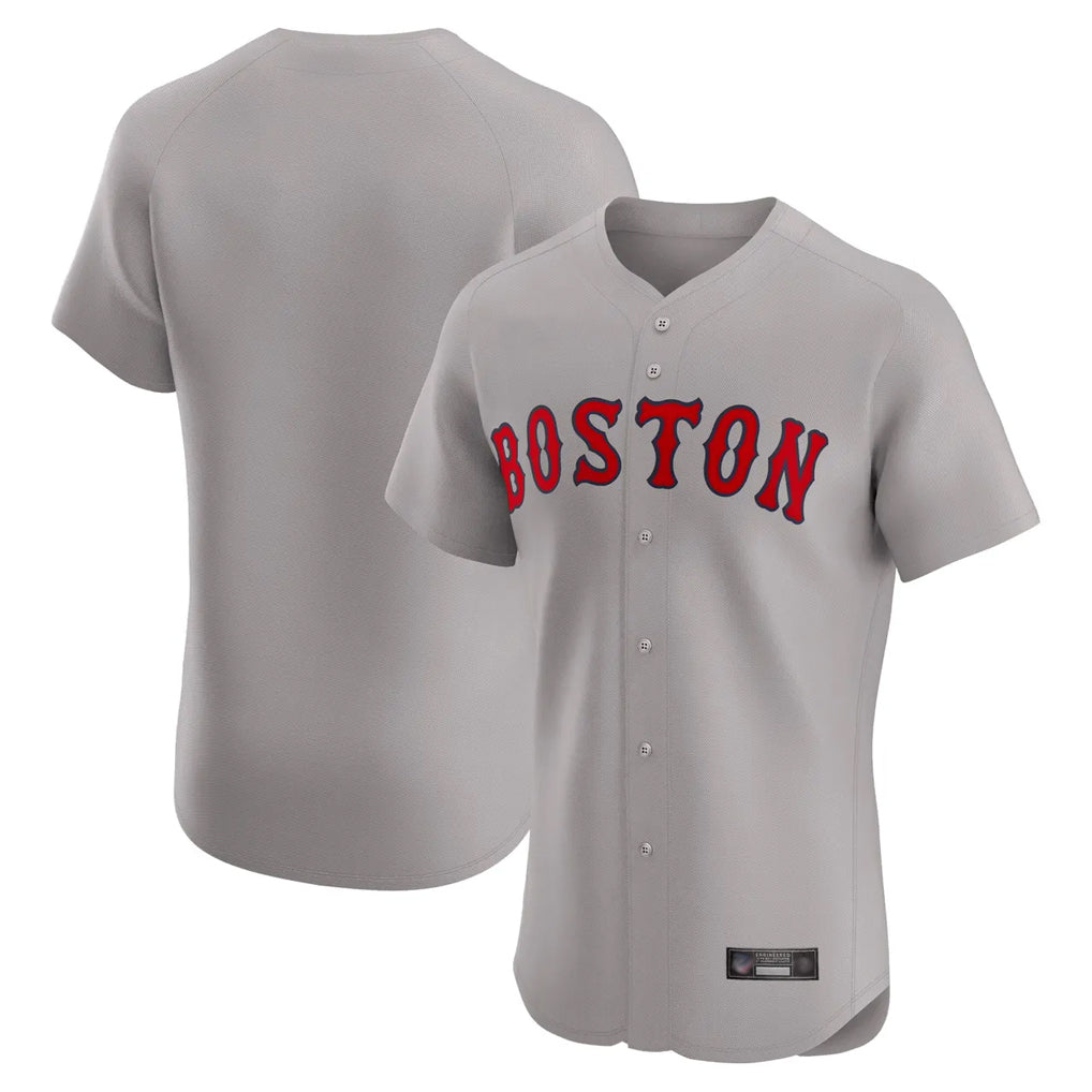 Ndoa B.Red Sox Blank Player Gray Road Limited Home Game Stitched Jerseys