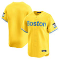 Ndoa B.Red Sox Blank Player Yellow Limited Home Game Stitched Jerseys