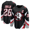 Ndoa B.Sabres #26 Rasmus Dahlin Black Alternate Captain Patch Breakaway Stitched Jerseys
