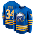 Ndoa B.Sabres #34 Alex Lyon Royal Home Breakaway Stitched Jerseys