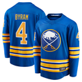 Ndoa B.Sabres #4 Bowen Byram Royal Home Breakaway Stitched Jerseys