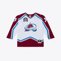 Ndoa C.Avalanche Patrick Roy Mitchell & Ness White 1995 Power Play Jerseys