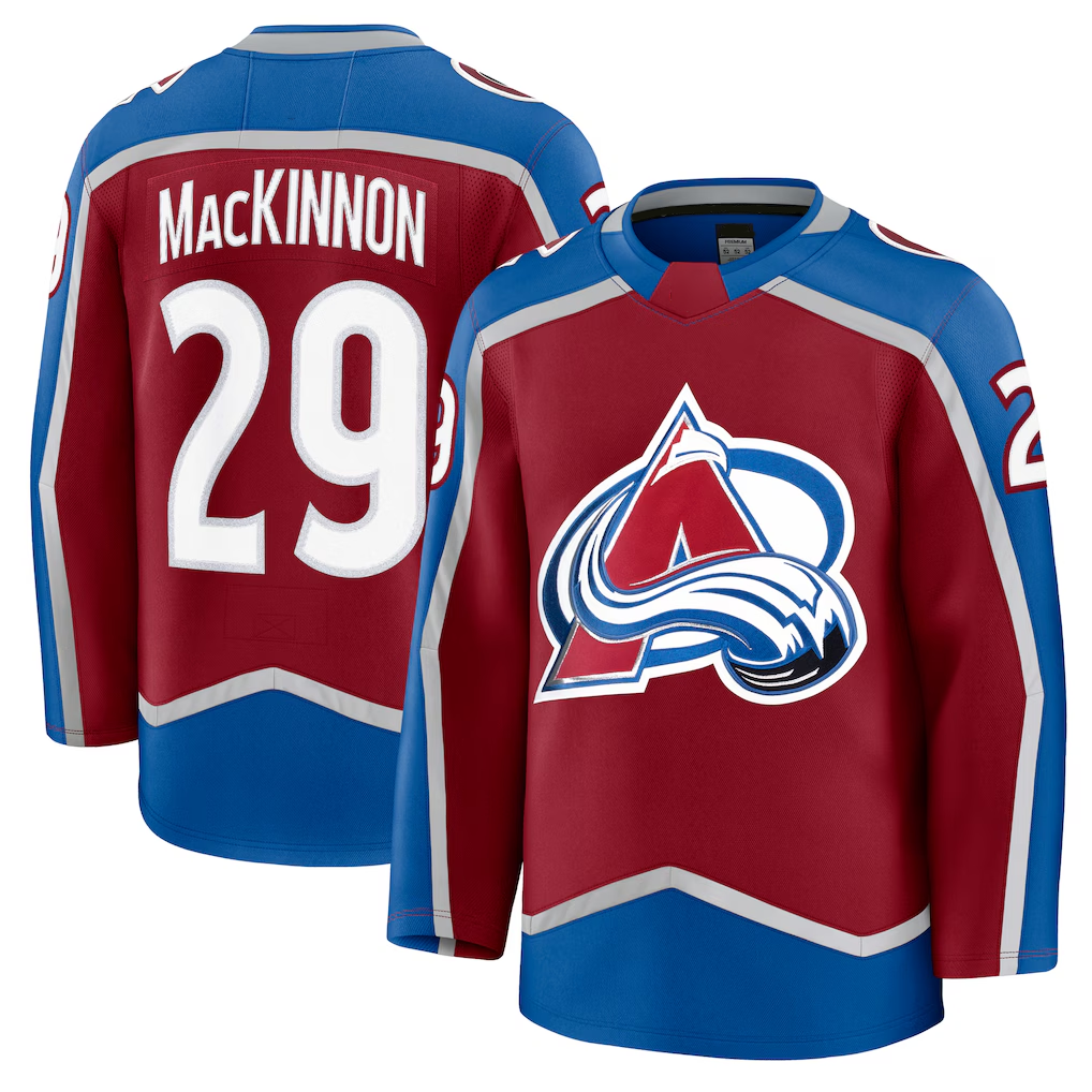 Ndoa C.Avalanche #29 Nathan MacKinnon Burgundy Home Premium Jerseys