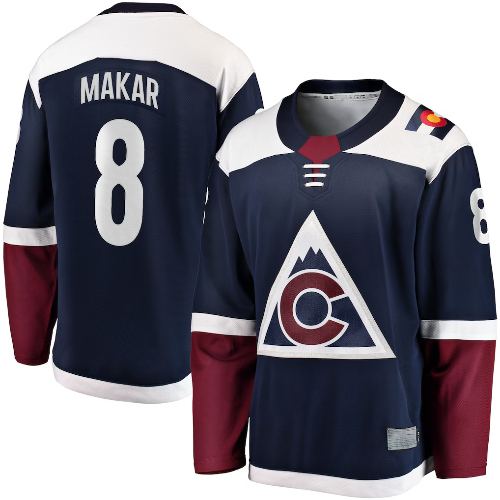 Ndoa C.Avalanche #8 Cale Makar Navy Breakaway Jerseys