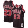 Ndoa C.Bulls #23 Michael Jordan Mitchell & Ness Black 1995-96 Hardwood Classics Authentic Jerseys