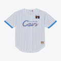 Ndoa C.Cavaliers Mitchell & Ness White Head Coach Pinstripe Mesh Full-Button Baseball Jerseys