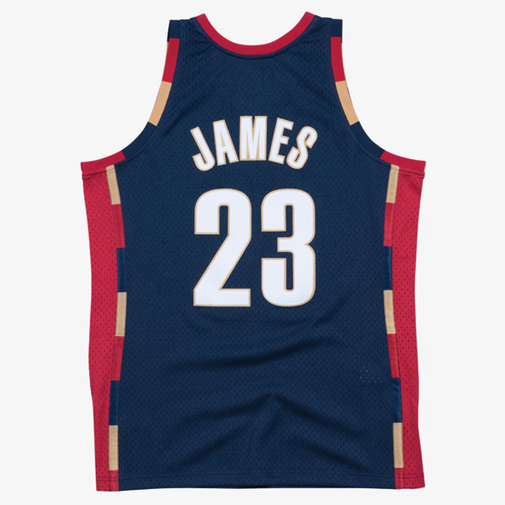 Ndoa C.Cavaliers #23 LeBron James Mitchell & Ness Navy Hardwood Classics Swingman Jerseys