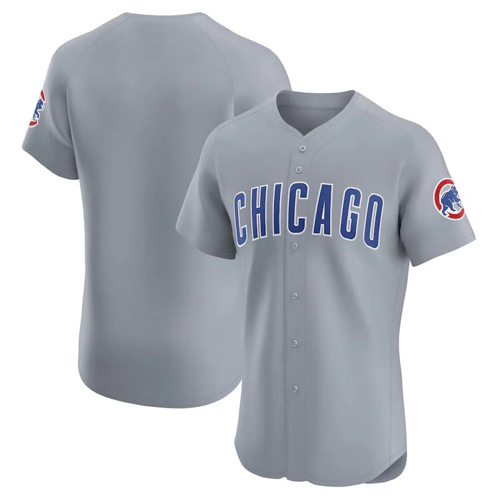 Ndoa C.Cubs Gray Road Limited Elite Home Game Blank Player Stitched Jerseys
