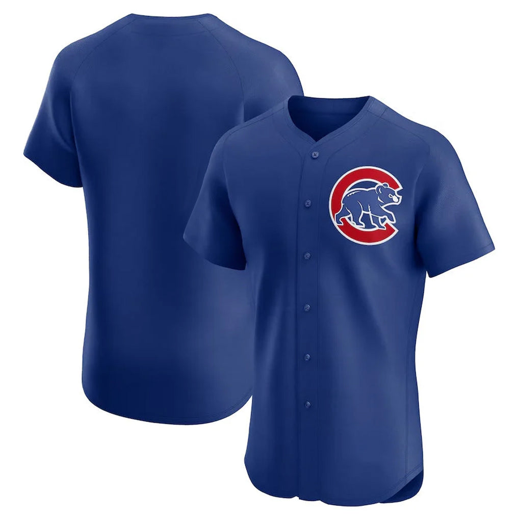 Ndoa C.Cubs Royal Limited Elite Home Game Blank Player Stitched Jerseys