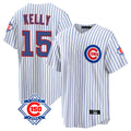 Ndoa C.Cubs #15 Carson Kelly Player White 150th Anniversary Home Game Stitched Jerseys