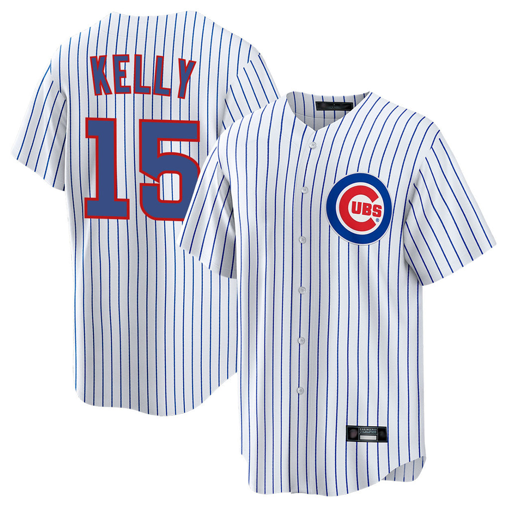 Ndoa C.Cubs #15 Carson Kelly Player White Limited Home Game Stitched Jerseys