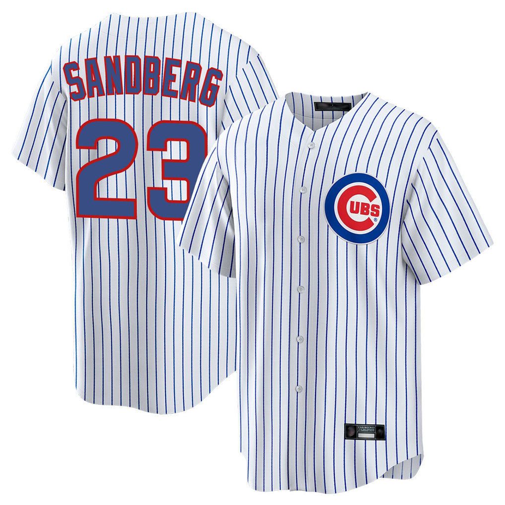 Ndoa C.Cubs #23 Ryne Sandberg Player White Game Home Stitched Jerseys