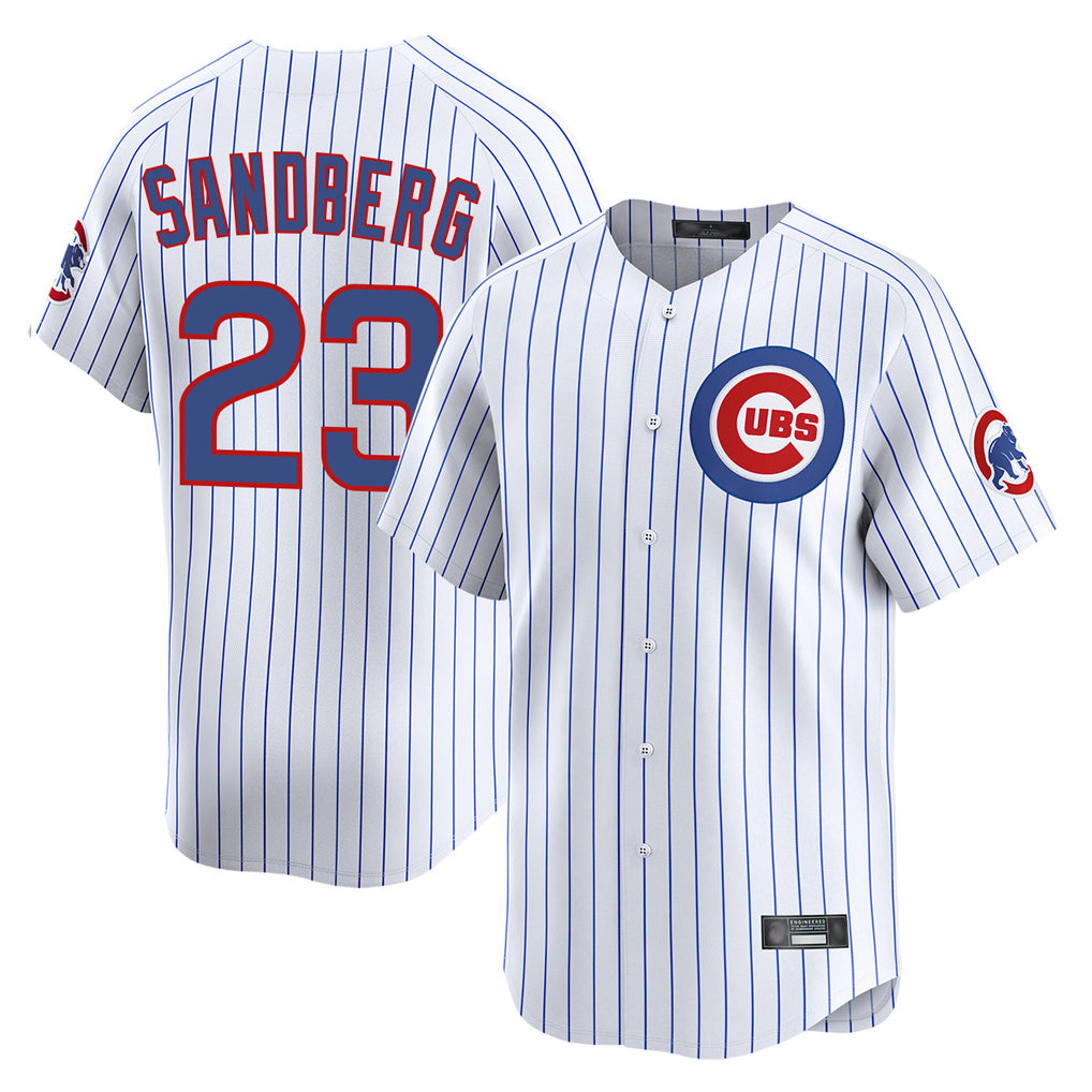 Ndoa C.Cubs #23 Ryne Sandberg Player White Limited Home Game Stitched Jerseys