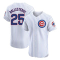Ndoa C.Cubs #25 Mois¡§|s Ballesteros Player White Limited Elite Home Game Stitched Jerseys