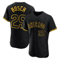 Ndoa C.Cubs #29 Michael Busch Player Black Snake Skin City Limited Elite Home Game Stitched Jerseys