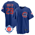 Ndoa C.Cubs #29 Michael Busch Player Royal 150th Anniversary Home Game Stitched Jerseys