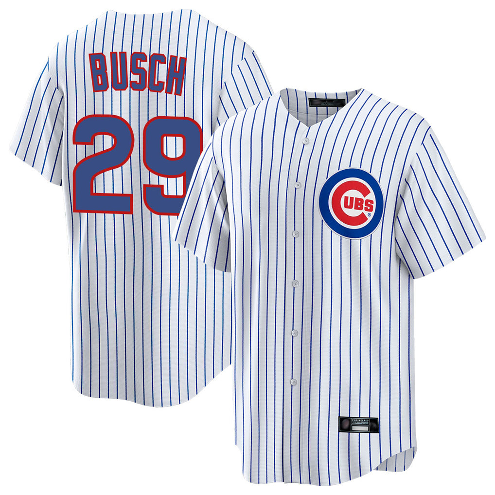 Ndoa C.Cubs #29 Michael Busch Player White Game Home Stitched Jerseys
