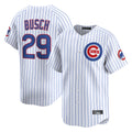 Ndoa C.Cubs #29 Michael Busch Player White Limited Home Game Stitched Jerseys