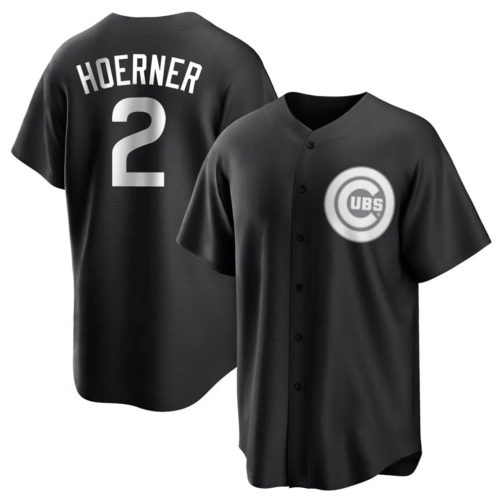 Ndoa C.Cubs #2 Nico Hoerner Player Black Game Stitched Jerseys