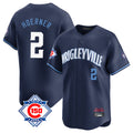 Ndoa C.Cubs #2 Nico Hoerner Player Navy City Connect 150th Anniversary Limited Home Stitched Jerseys