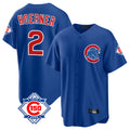Ndoa C.Cubs #2 Nico Hoerner Player Royal 150th Anniversary Home Game Stitched Jerseys