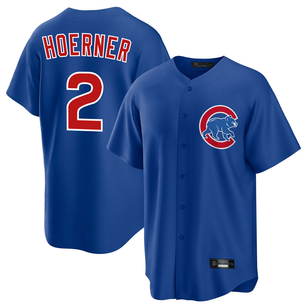 Ndoa C.Cubs #2 Nico Hoerner Player Royal Home Game Stitched Jerseys